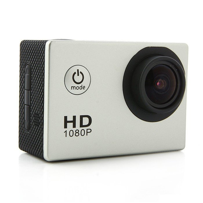 1.5 Inch 12Mega Pixels 1080P Waterproof Sports Digital Camcorder HDMI Silver N5