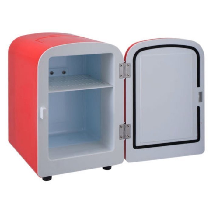 Portable Mini Fridge Cooler And Warmer AC & DC Red Auto Car Boat Home Office