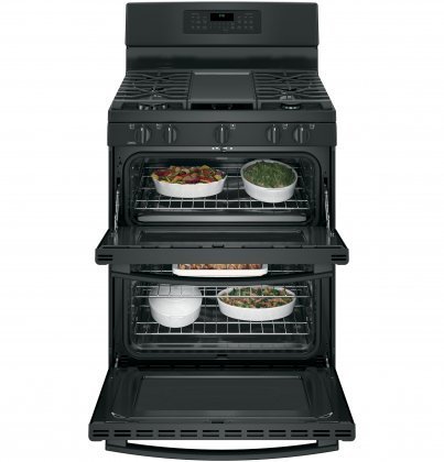 GE JGB860DEJBB 30" Gas Freestanding Range with 5 Burners, Sealed Burner, None Drawer, 4.3 cu. ft. Primary Oven... N3