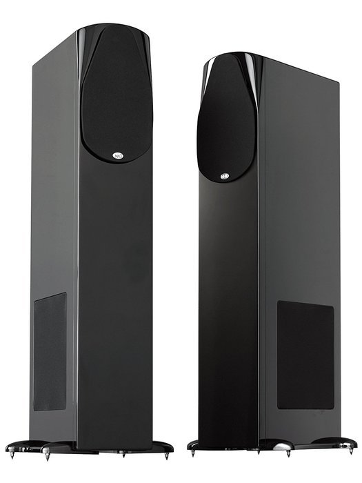 NHT Classic Four Floor Standing Tower Speaker-Left (Piano-Gloss Black, Single) N9