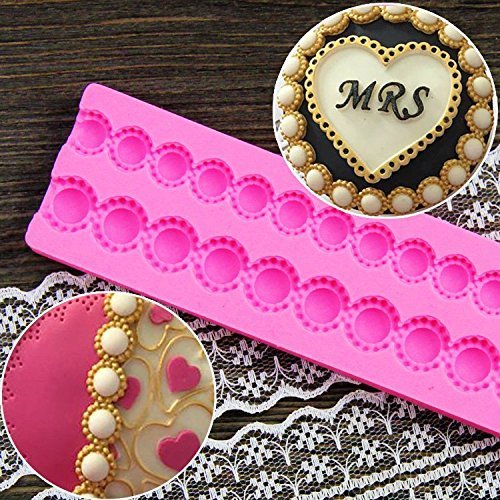 Anyana Bead Chain Silicone Fondant Mould Purse Bag Cake Mold Sugarcraft Decorating Tool Cake Decorating Pastry... N3