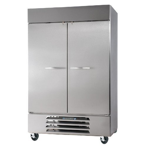 Beverage-Air HBRF49-1 52" Horizon Series Two Section Solid Door Dual Temperature Reach-In Refrigerator/Freezer...