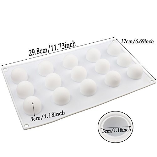Mini-Truffle Design Silicone Mousse Cake Mould Cake Mold Silicone Flexible for Mousse Cake Muffin Truffles Chocolate... N4