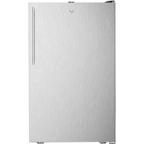 Summit 2.8 Cu. Ft. Compact Freezer - Stainless Steel Door / Black Cabinet - Fs408blbisshv