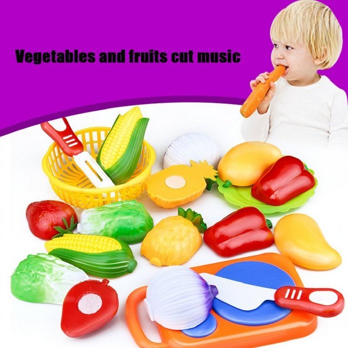 Kid Educational Toy,BeautyVan 12PC Cutting Fruit Vegetable Pretend Play Children Kid Educational Toy N3