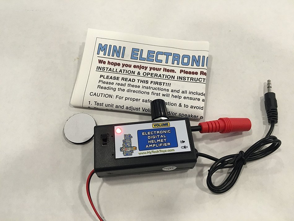 HYTECHTOYZ 9 VOLT PORTABLE 3 WATT ELECTRONIC HELMET AMPLIFIER WITH VOLUME CONTROL N3