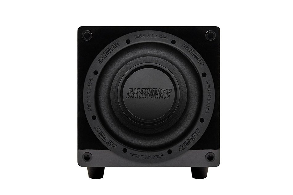 Earthquake Sound MiniMe P8 White Passive Tuned Mini Subwoofer (Piano White) N7