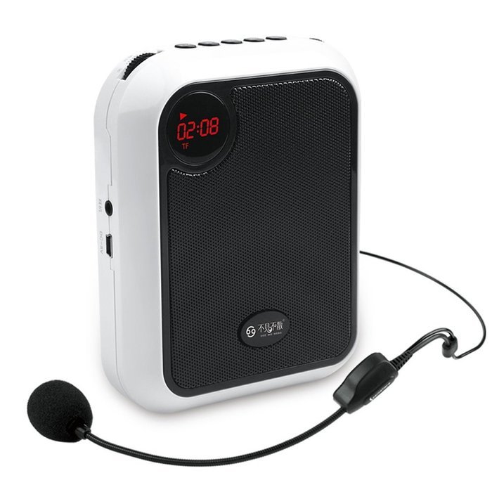 Chunnuan T200 Ultralight Portable Voice Amplifier Waist Support MP3 Format Audio With Headset Microphone for Tour... N9