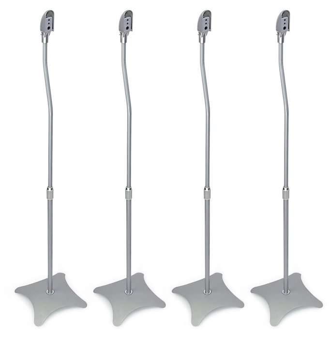 Mount-It! MI-1214S Speaker Stands for Home Theater 5.1 Channel Surround Sound System Satellite Speaker Stands... N2