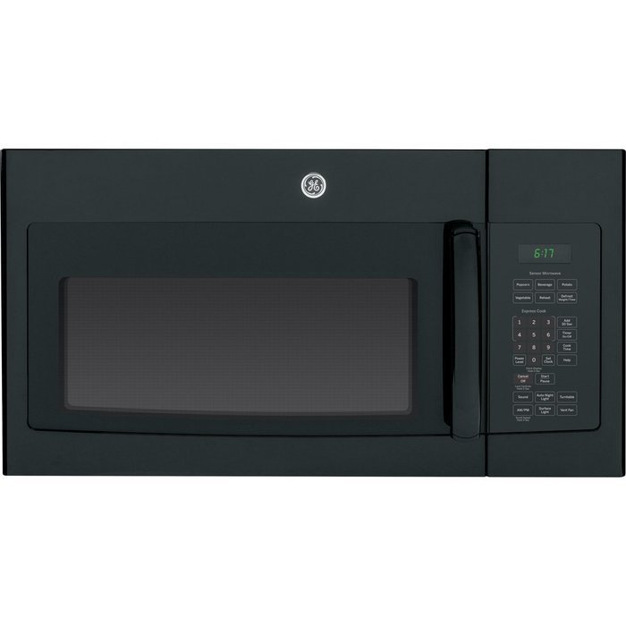 Ge MICROWAVES 1029488 1.7 Cu. ft. Over-The-Range Microwave Oven, Black, 1000 Watts