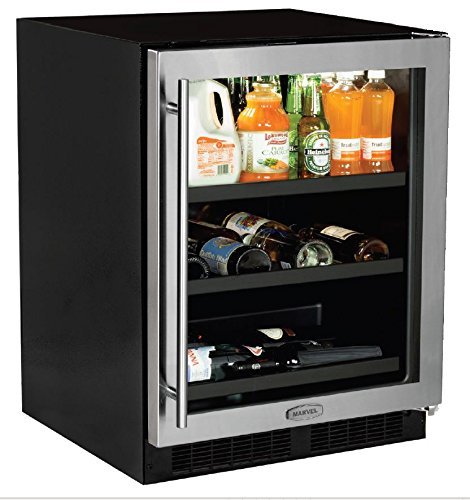 Marvel ML24BCG1RS Beverage Center with Door Right Side Hinge, 24", Stainless Steel