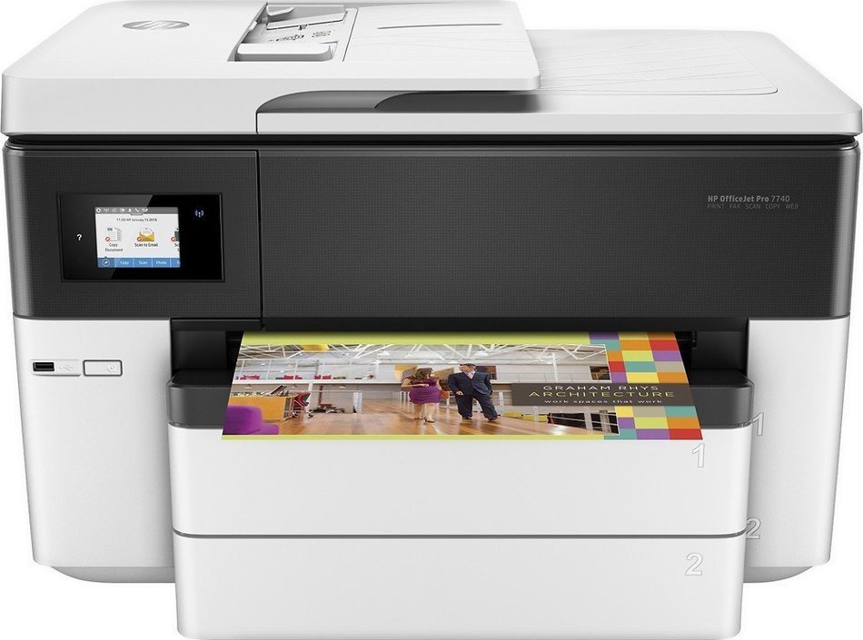 HP - OfficeJet Pro 7740 Wireless All-In-One Printer