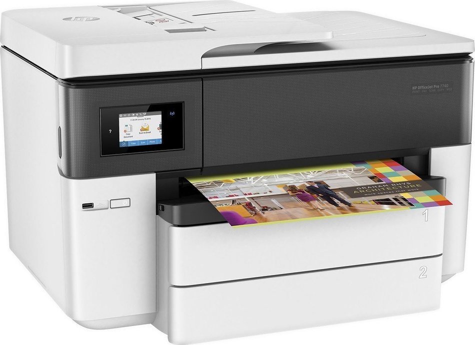 HP - OfficeJet Pro 7740 Wireless All-In-One Printer N2