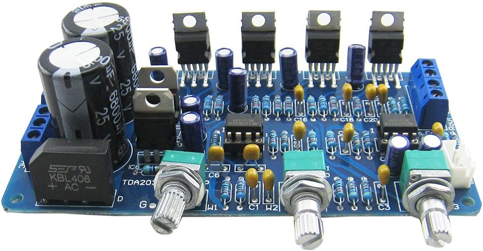 Yeeco Dual AC/DC 12V Super bass TDA2030A 2.1 digital amplifier board DIY power Audio Stereo amp N6