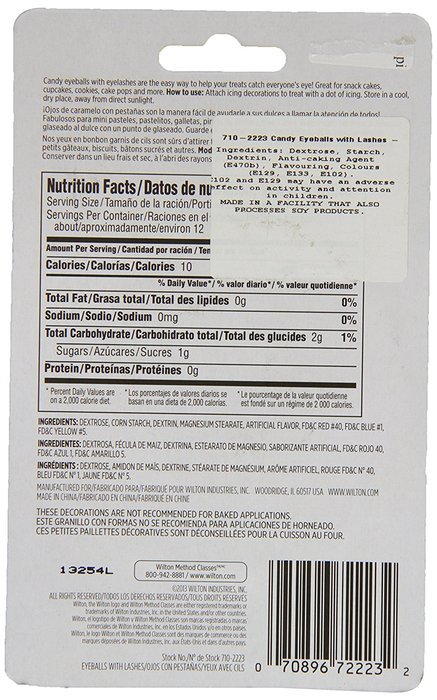 Wilton Icing Candy Decorating Stencil, Small Eyeballs