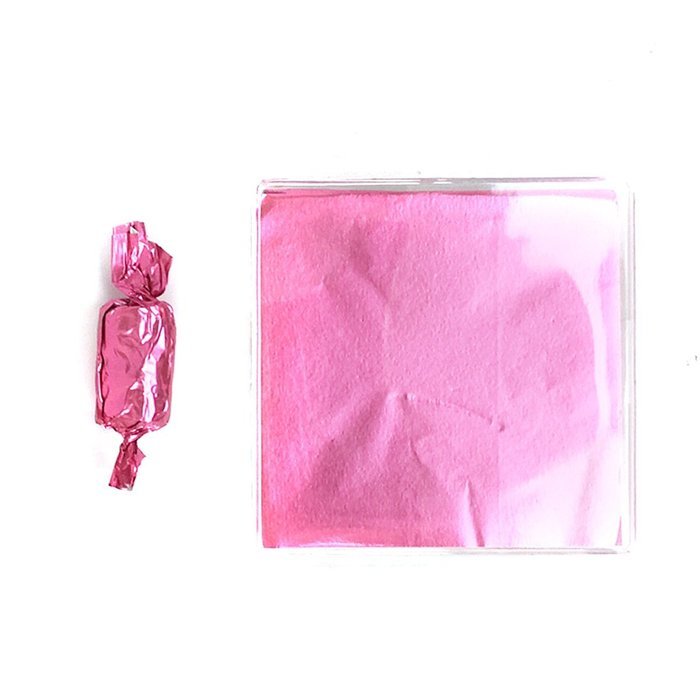 Craft Clouds - Square Candy Foil Wrappers for Lollipops, Hard Candy, Chocolates -125 Pack (4 x 4 Inch, Gold) N19
