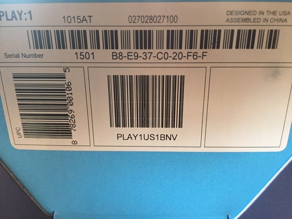 Sonos PLAY: 1 - Blue Note Limited Edition N3