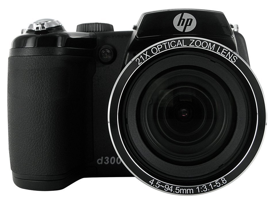 HP HP-D3000 16MP Digital Camera with 21x Optical Image Stabilized Zoom and 3-Inch LCD Screen (Black) N4