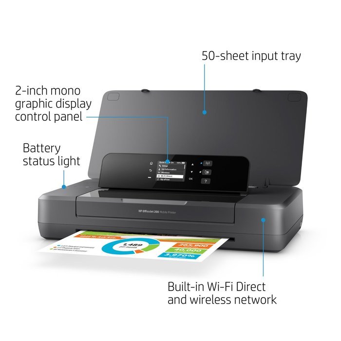 HP OfficeJet 200 Mobile Printer, (CZ993A) N3