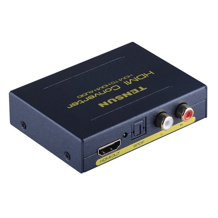 Tensun HDMI to HDMI ARC Adapter with Optical TOSLINK SPDIF Audio Output, HDMI Audio Extractor Converter Support... N10