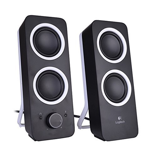 Logitech Z200 2 Channel Multimedia 2-Piece Audio Speaker System - Black (Certified Refurbished)