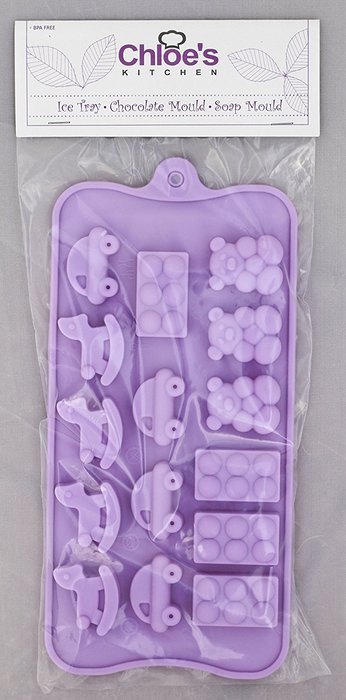 Zoie + Chloe Silicone Ice Tray & Mold for Gummy Bear, Jello, Chocolate, Soap, Crayon and More! N19
