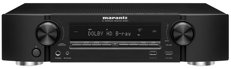 Marantz NR1604 Slim Line 7.1 Network AV Receiver with Apple AirPlay (Discontinued by Manufacturer) N6