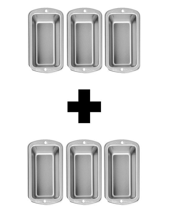 Wilton Recipe Right 3 Piece Mini Loaf Pan Set N2