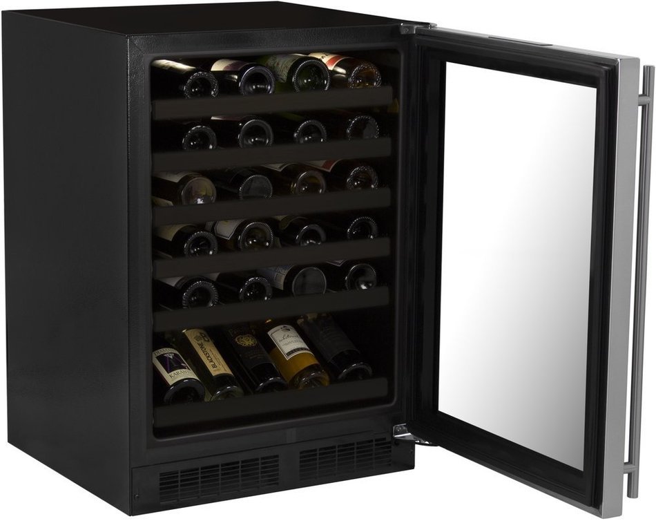 Marvel ML24WSG2RB High Efficiency Single Zone Wine Cellar, 24", Black