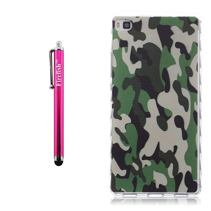 Huawei P8 Lite Case, Firefish Durable Soft TPU Back Case [Soft-Flex] Drop Protection Scratch-Resistant Cover Skin... N75