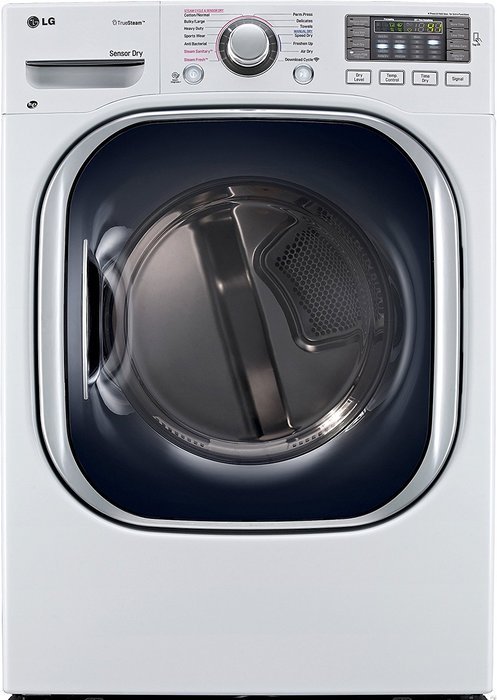 LG DLEX4270W SteamDryer 7.4 Cu. Ft. White Stackable With Steam Cycle Electric Dryer