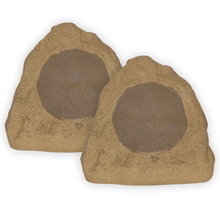 Theater Solutions 2R6S Outdoor Rock Speakers (Sandstone) free image ...