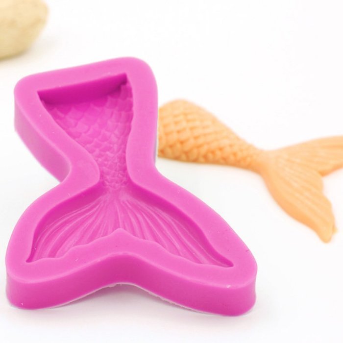 Beauty Clubs Mermaid Tail Silicone Jelly Sugar Chocolate Fondant Molds N7