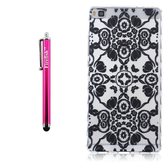 Huawei P8 Lite Case, Firefish Durable Soft TPU Back Case [Soft-Flex] Drop Protection Scratch-Resistant Cover Skin... N86