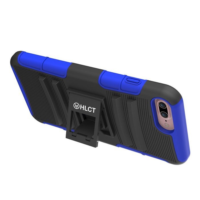 iPhone 7 Plus Case, HLCT Rugged Shock Proof Dual-Layer Case with Built-In Kickstand for iPhone 7 Plus 5.5 Inch... N32