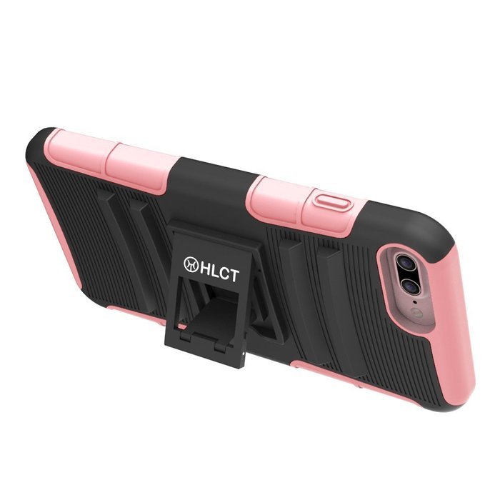 iPhone 7 Plus Case, HLCT Rugged Shock Proof Dual-Layer Case with Built-In Kickstand for iPhone 7 Plus 5.5 Inch... N36