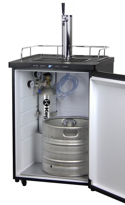 Kegco Kegerator Digital Beer Keg Cooler Refrigerator - Dual Faucet - D System N6