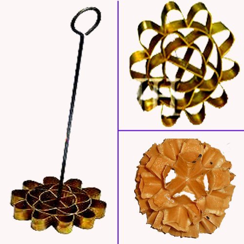 Funny Big Dok Jok Flower Brass Mold;Diameter 9 cm N2
