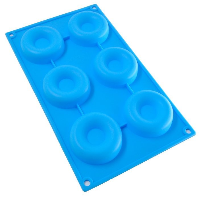 Bestwoohome 6-Cavity Silicone Donut Pan Mold/Maker for Baking (2 Pack) N2