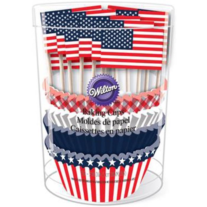 Wilton 415-4130 Patriotic Cupcake Decorating Kit