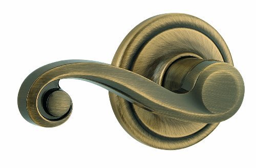 Kwikset Lido Left-Handed Half-Dummy Lever in Antique Brass by Kwikset