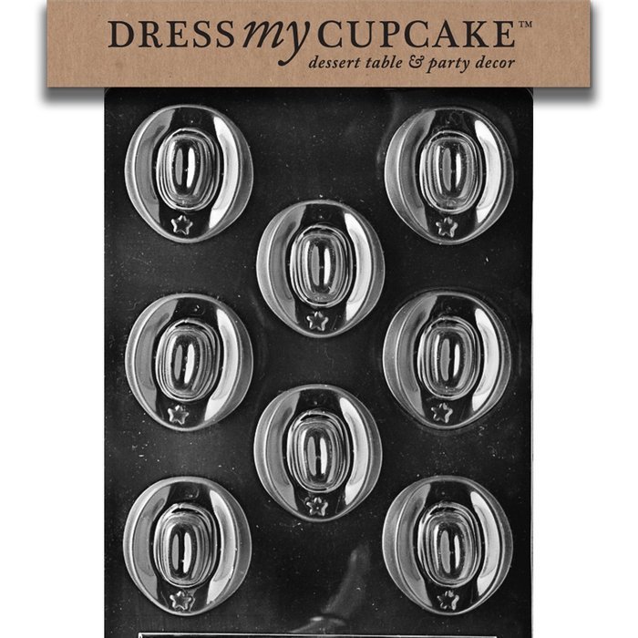 Dress My Cupcake Chocolate Candy Mold, Cowboy Hats