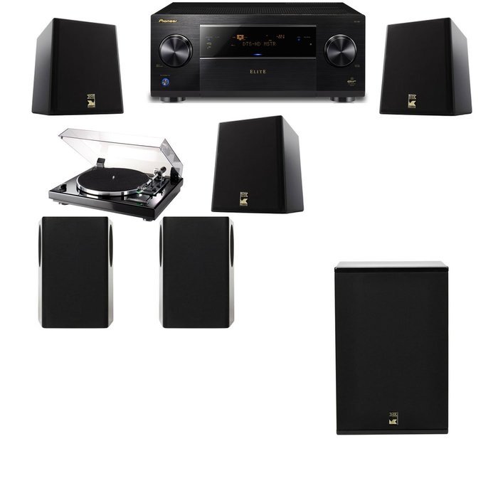 M&K Sound S150II Loudspeaker 5.1 Thorens TD-240-2 X12 Pioneer Elite SC-89