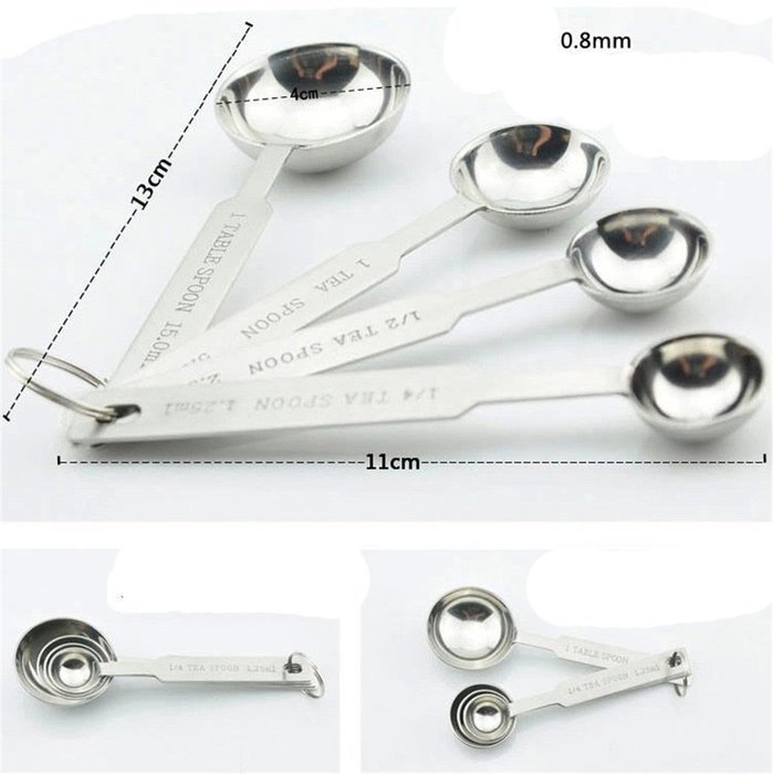 Endurance Stainless Steel Measuring Cups Baking Measuring Cup Tool, Set of 4 N22