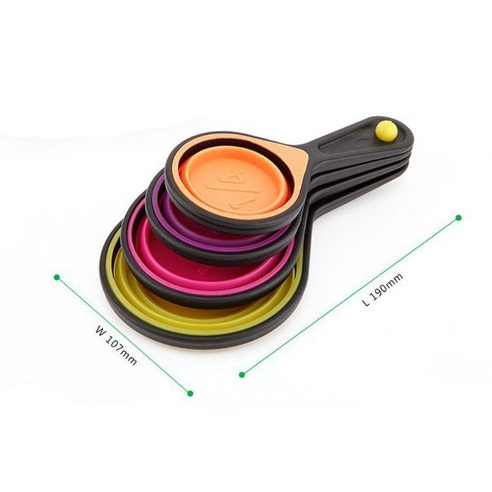Endurance Stainless Steel Measuring Cups Baking Measuring Cup Tool, Set of 4 N24