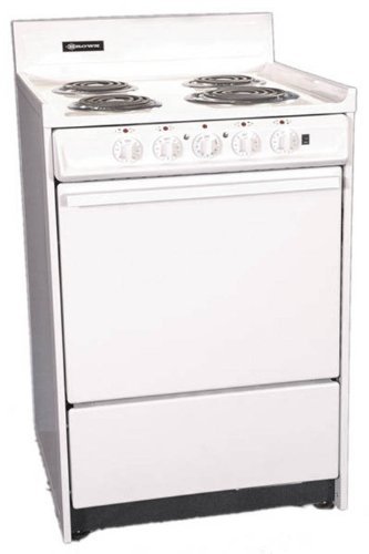 Summit WEM6171Q 24" White Electric Coil Range