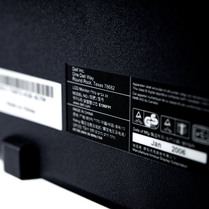 E196FPF Dell E196FPF DELL E196FPF N3