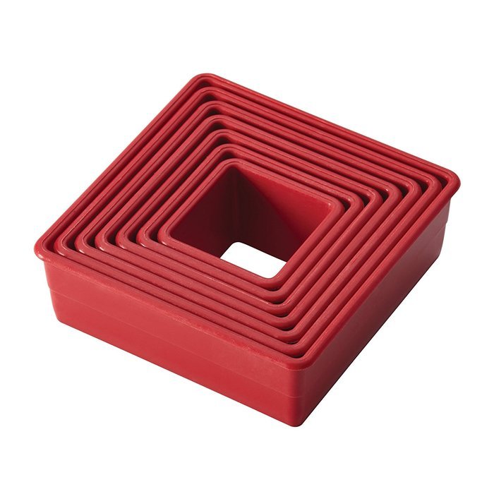 Cake Boss Decorating Tools 9-Piece Round Fondant and Cookie Cutter Set, Red N8
