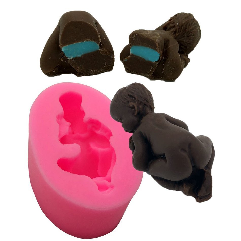 Okallo Products Silicone Baby Mold for Chocolate, Candy, Baking and More. Great for Baby Showers and Gender Reveals!