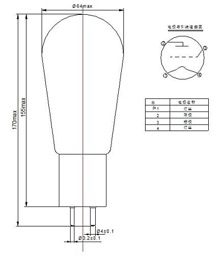 2pcs PSVANE HiFi 300B/N Ceramic Base Vaccum Tube Matched Pair